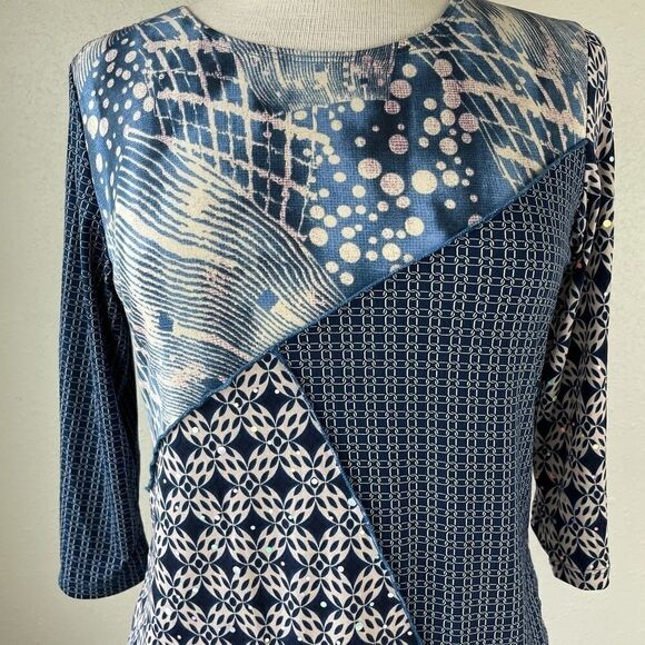 NWT Jessica Max Three Quarter Sleeve Top Size M - Picture 2 of 8